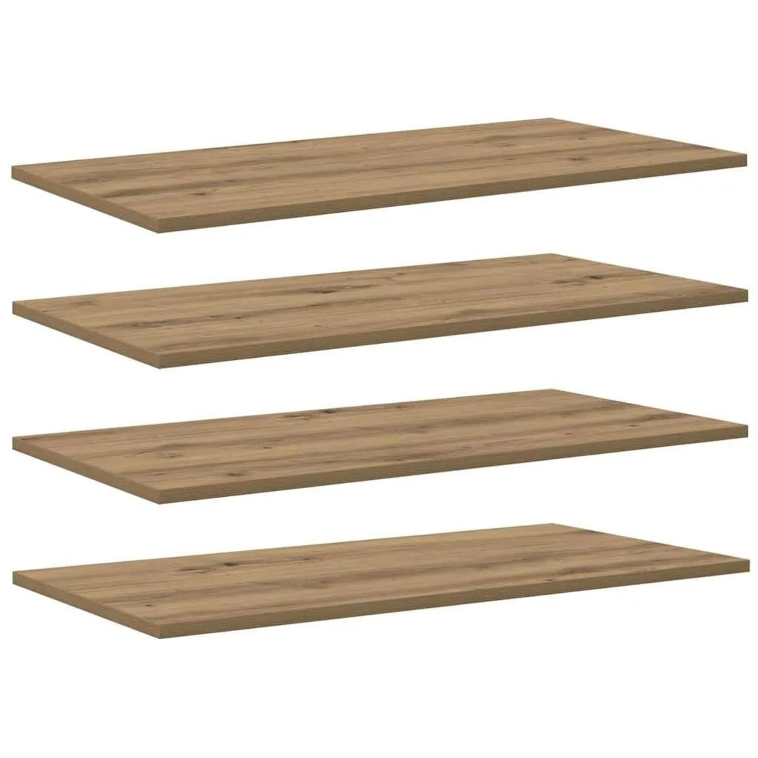 vidaXL Regalbrett 4 Stk Braun 80 x 40 x 1,5 cm Holzwerkstoff 875061