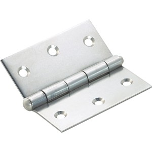 Käntiges Scharnier, 75x75 mm, aus Edelstahl für den Außenbereich.