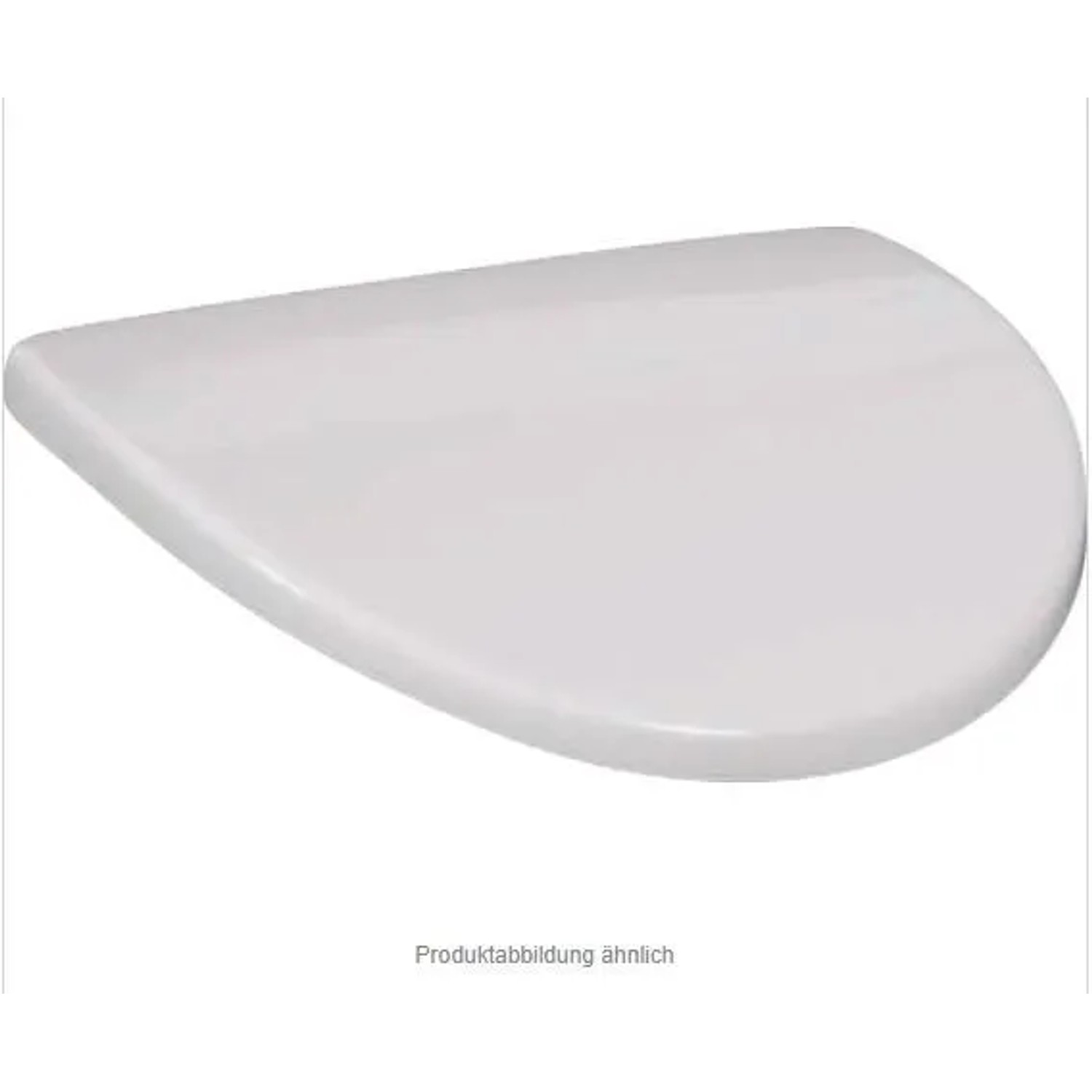 Weißer Villeroy & Boch O.NOVO Urinaldeckel aus Keramik. Halbovale Form für Absaug-Urinal.