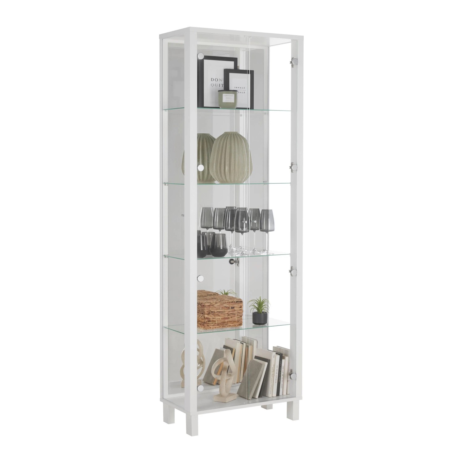 Mömax Vitrine Albi Weiß