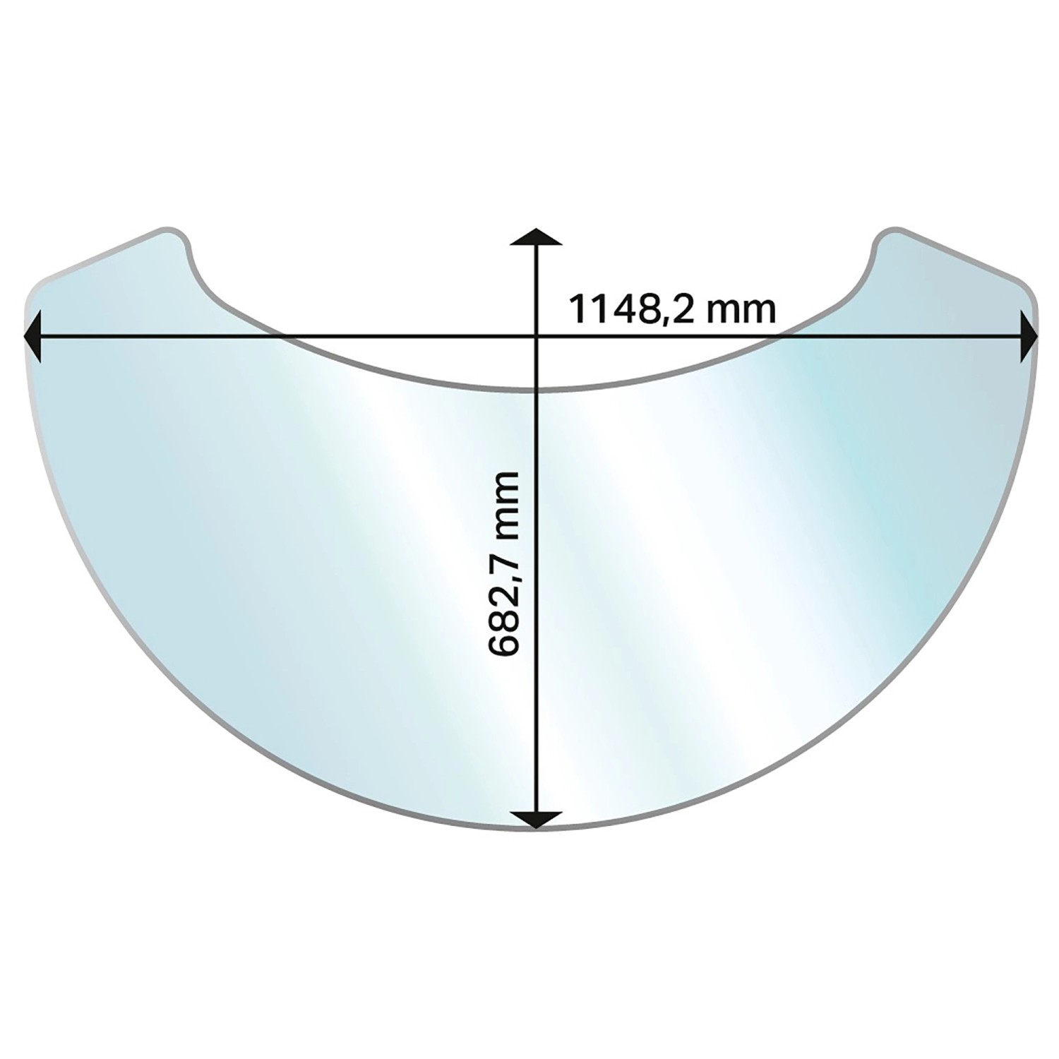 Aduro Glasbodenplatte Ellipse für Aduro 15 Serie günstig online kaufen