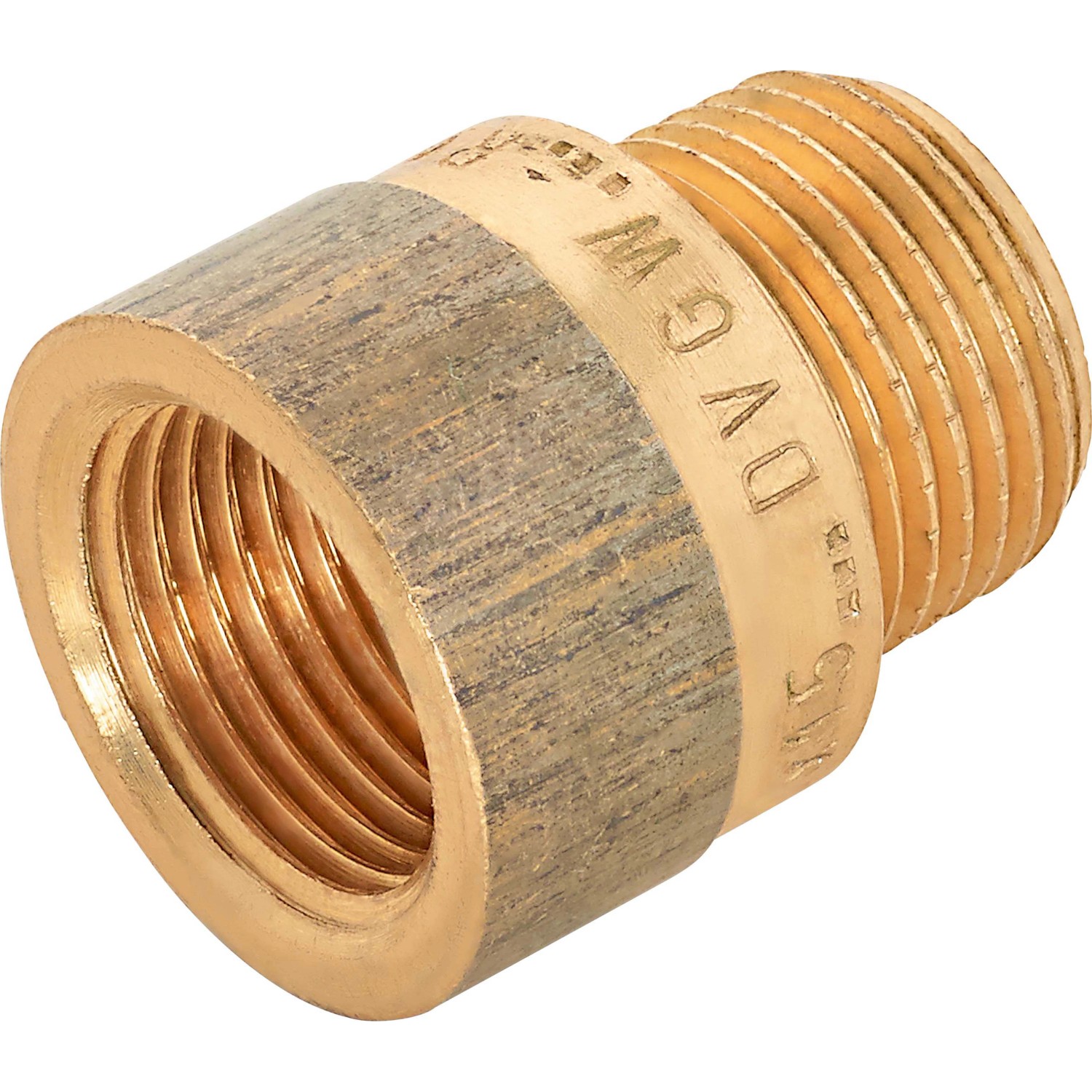Hahnverlängerung 14,9 mm (Rp 3/8) x 16,7 mm (R 3/8) Rotguss 15 mm