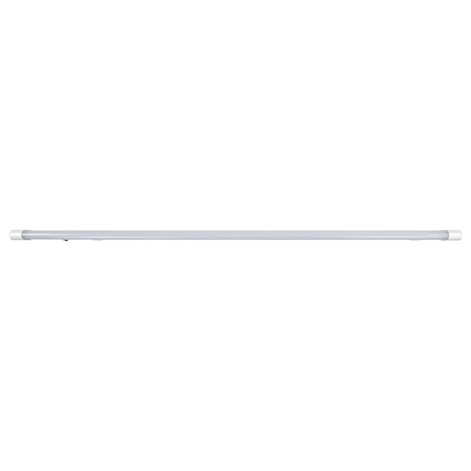 Graue E2 Elektro LED-Lichtleiste Base Switch M, 20 W, für Unterbau, mit Ein/Aus-Schalter.