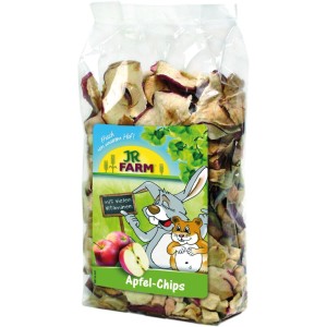 JR Farm Nager-Snack Apfel-Chips, 80g Packung. Getrocknete Apfelstücke für Nager.