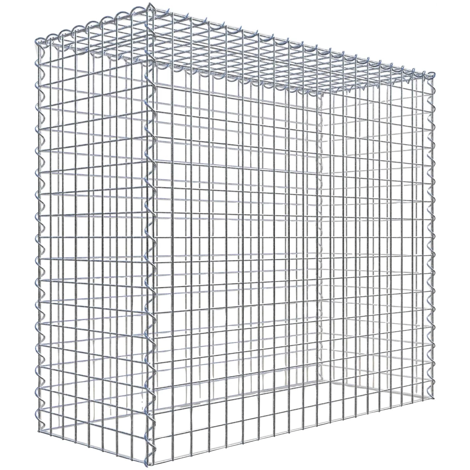 Gabiona Gabione-Anbaukorb Typ 3 90 x 100 x 40 cm Maschenw 5 x 5 cm