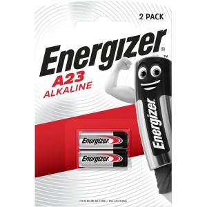 Energizer A23 Alkaline Spezialzellen, 12V, 2er-Pack. Batterien für elektronische Geräte.
