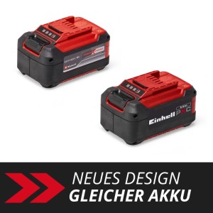 Einhell Power X-Change Akku 18 V 5,2 Ah Plus, rot-schwarz, für Elektrowerkzeuge.