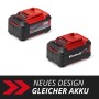 Einhell Power X-Change Akku 18 V 5,2 Ah Plus, rot-schwarz, für Elektrowerkzeuge.