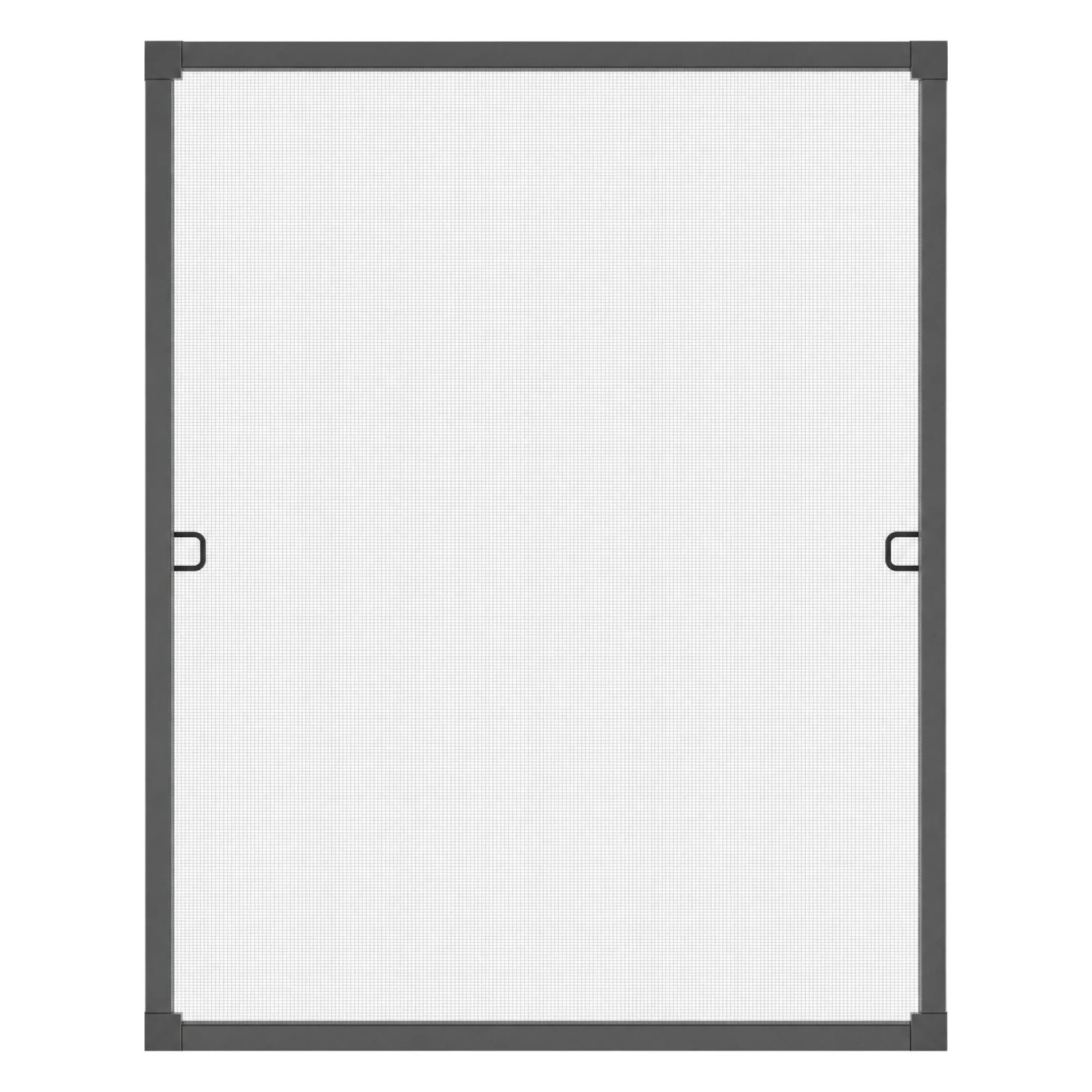 KESSER Fliegengitter für Fenster mit Aluminiumrahmen 80 x 100 cm Anthrazit