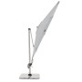 Hellgrauer Doppler Ampelschirm Active, Ø 372 cm, mit Dreh- und Neigungsfunktion auf Schirmständer.