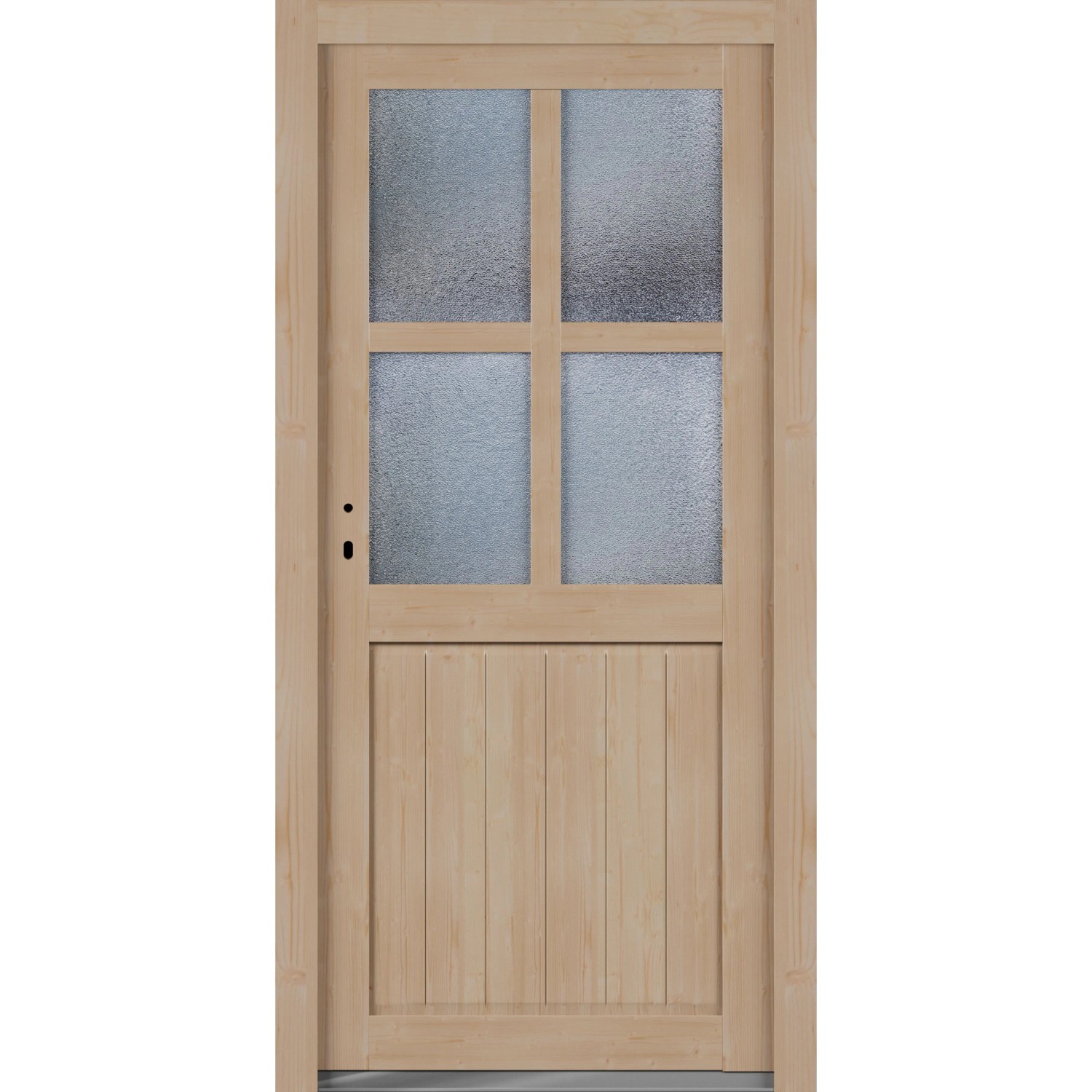 Roro Nebeneingangstür OHE 1007 Fichte 98 cm x 198 cm DIN L günstig online kaufen