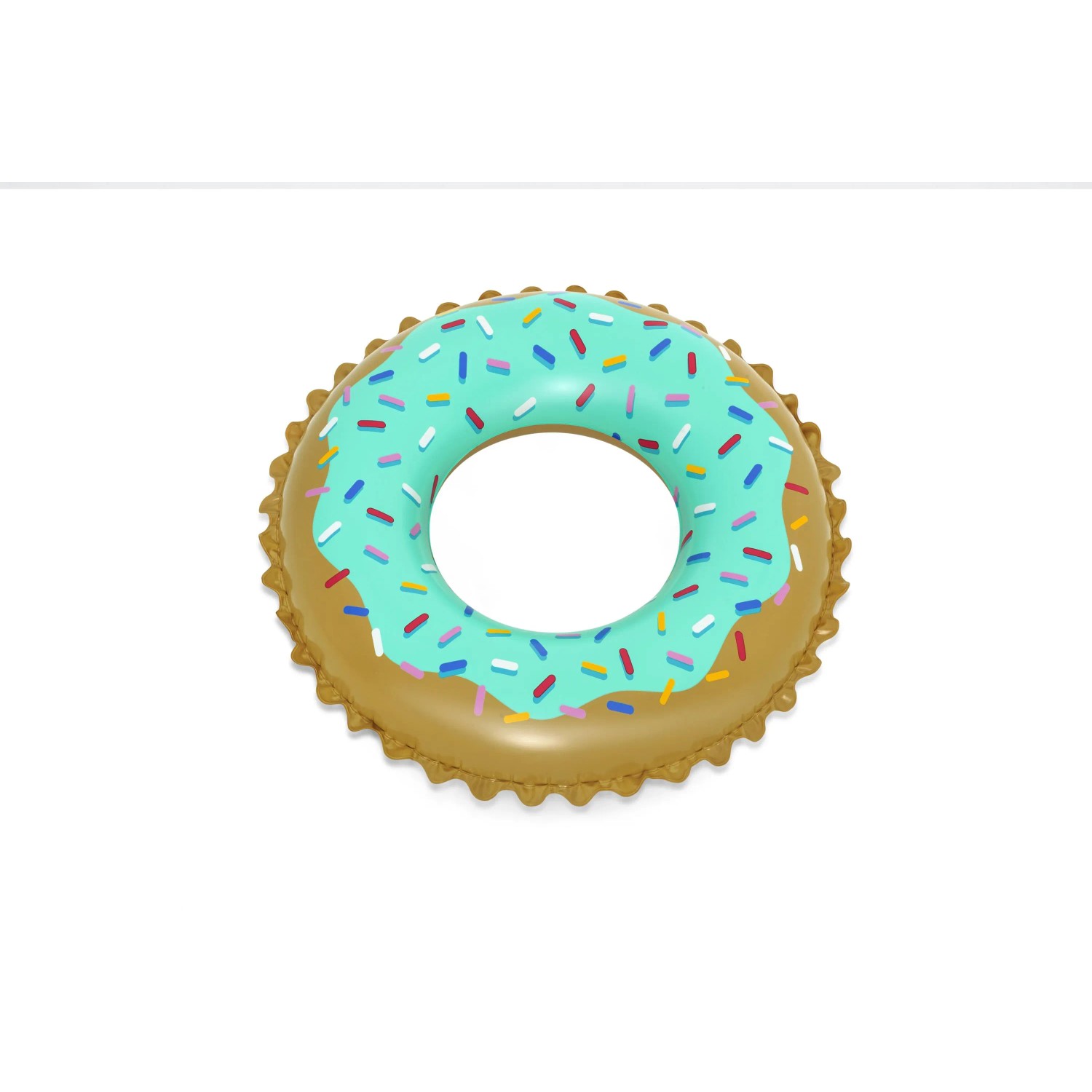 Bestway Schwimmring Sweet Donut, Ø 77 cm, Donut-Design mit bunten Streuseln.
