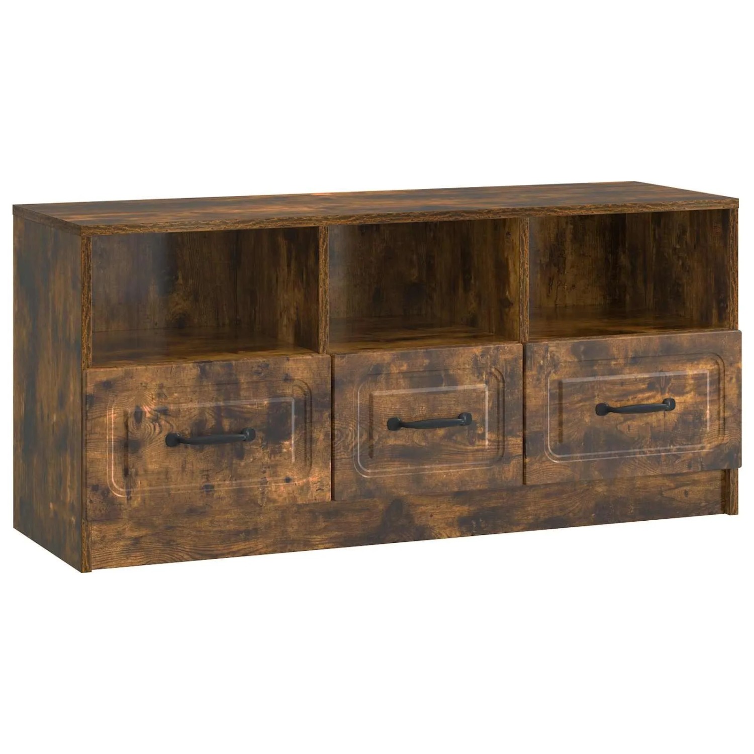 vidaXL TV-Schränk Geräucherte Eiche 102 x 34,5 x 47 cm Holzwerkstoff 895830