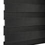 Gardinia Doppelrollo EasyFix, 100x150 cm, schwarz. Rollo mit transparenten und blickdichten Streifen.