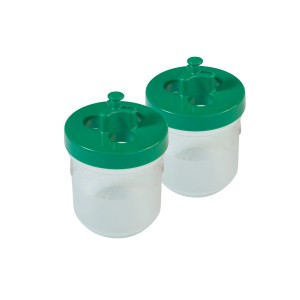 2er-Set Windhager Schneckenfallen mit grünem Deckel zur effektiven Schneckenbekämpfung im Garten.