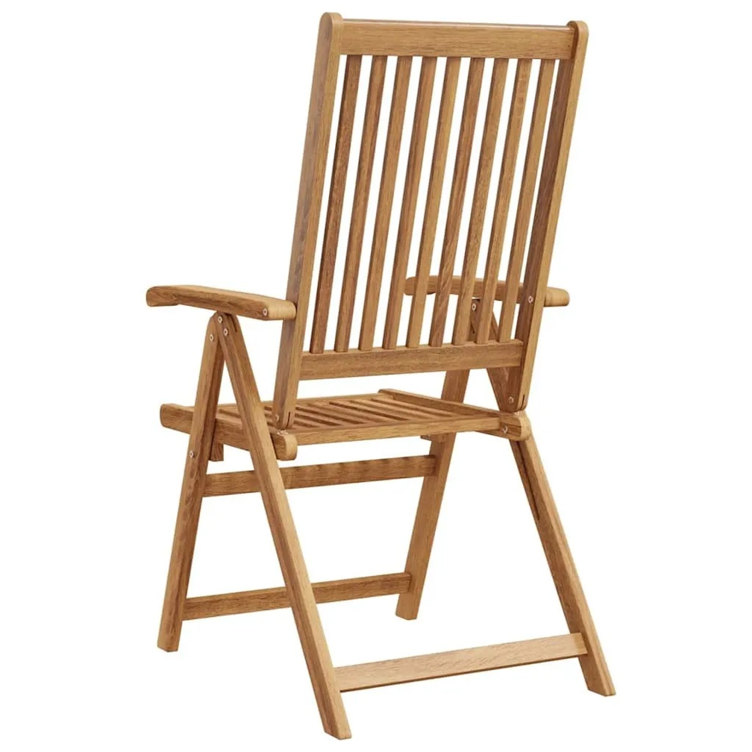 DELUKE Gartenstühle COLLI 2er Set Klappbar Akazie Massivholz Braun Gartenstuhl Holz Outdoorstühle Balkonstühle_8