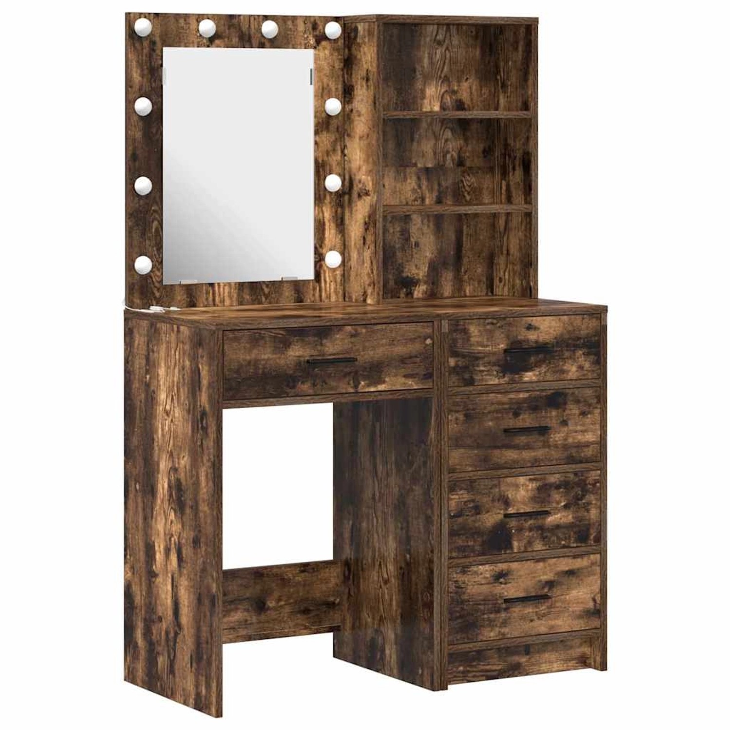vidaXL Schminktisch 2-Tlg Braun 50 x 41 x 135 cm Holzwerkstoff 3334204 günstig online kaufen
