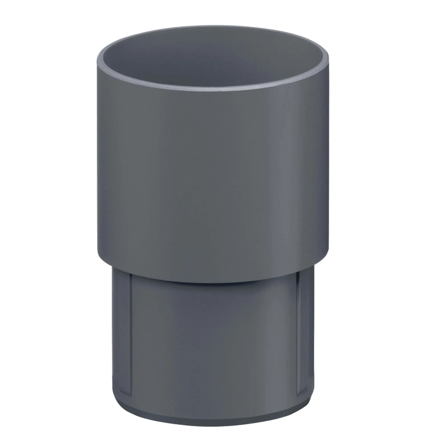 Inefa Fallrohrverbinder PVC DN 75 Anthrazit Verbindungselement Fallrohr