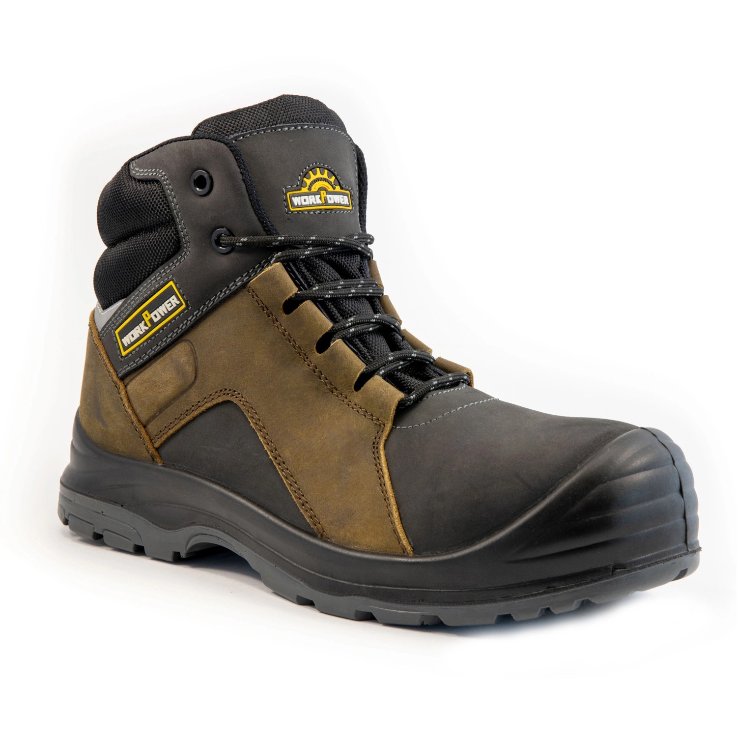 Workpower Sicherheitsstiefel S3 Maurice 58697 Grau-Braun 43