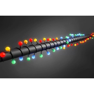 Konstsmide LED Globelichterkette mit 80 bunten Kugeln für Innen und Außen.