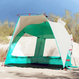 vidaXL Strandzelt 2 Personen Seegrün Quick Release Wasserdicht 4005291