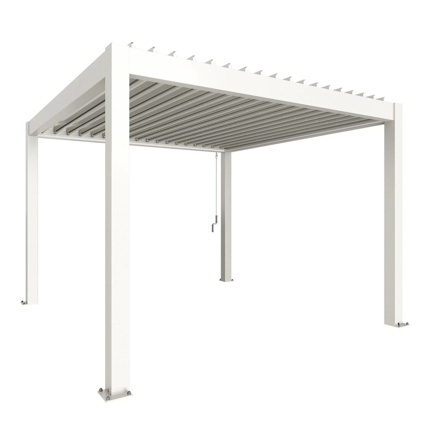 Biohort Pergola 3,5 m x 3,5 m Weiß