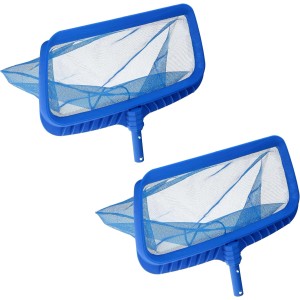 2er Set blauer Amapool Poolkescher Deluxe zur Reinigung von Pools.