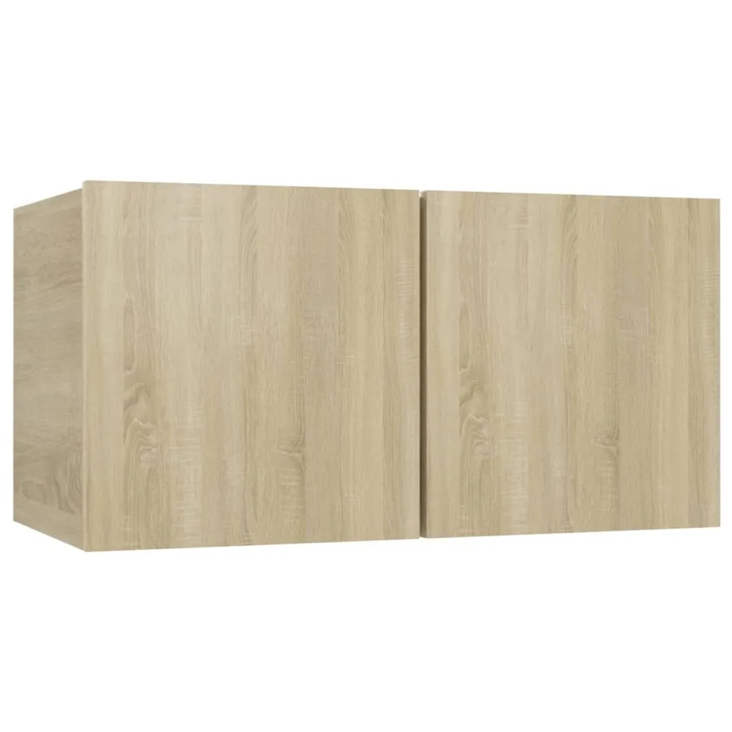 VidaXL TV-Schrank-Set, 5-teilig, Sonoma-Eiche, Holzwerkstoff. Hängende Wohnwand für Wohnzimmer.