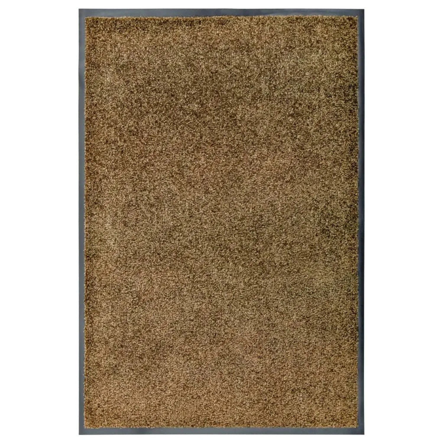 vidaXL Fußmatte Waschbar Braun 60x90 cm 323434