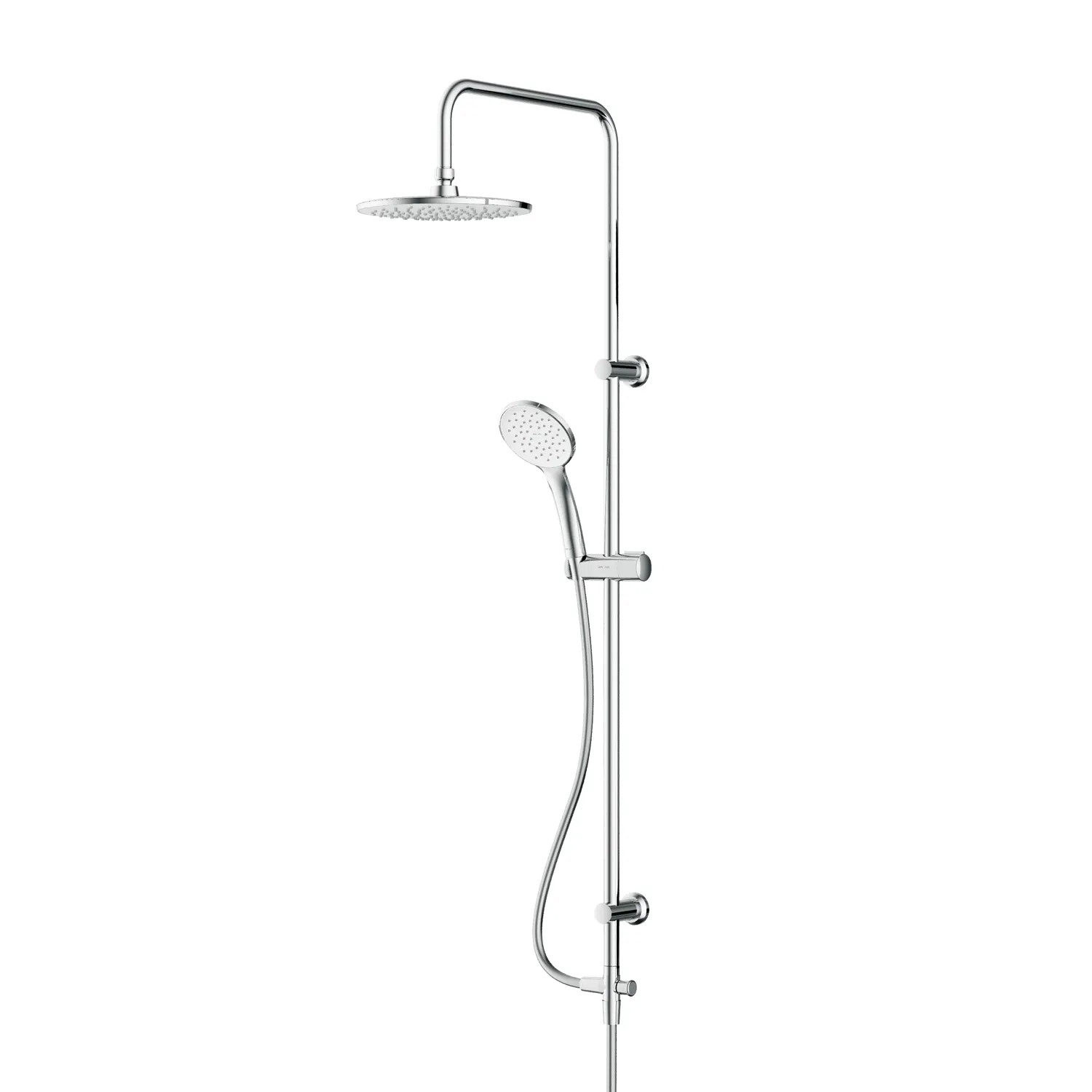 AM.PM Duschsystem Hit, Chrom: Regendusche mit Handbrause und Duschsäule für entspanntes Duschen.