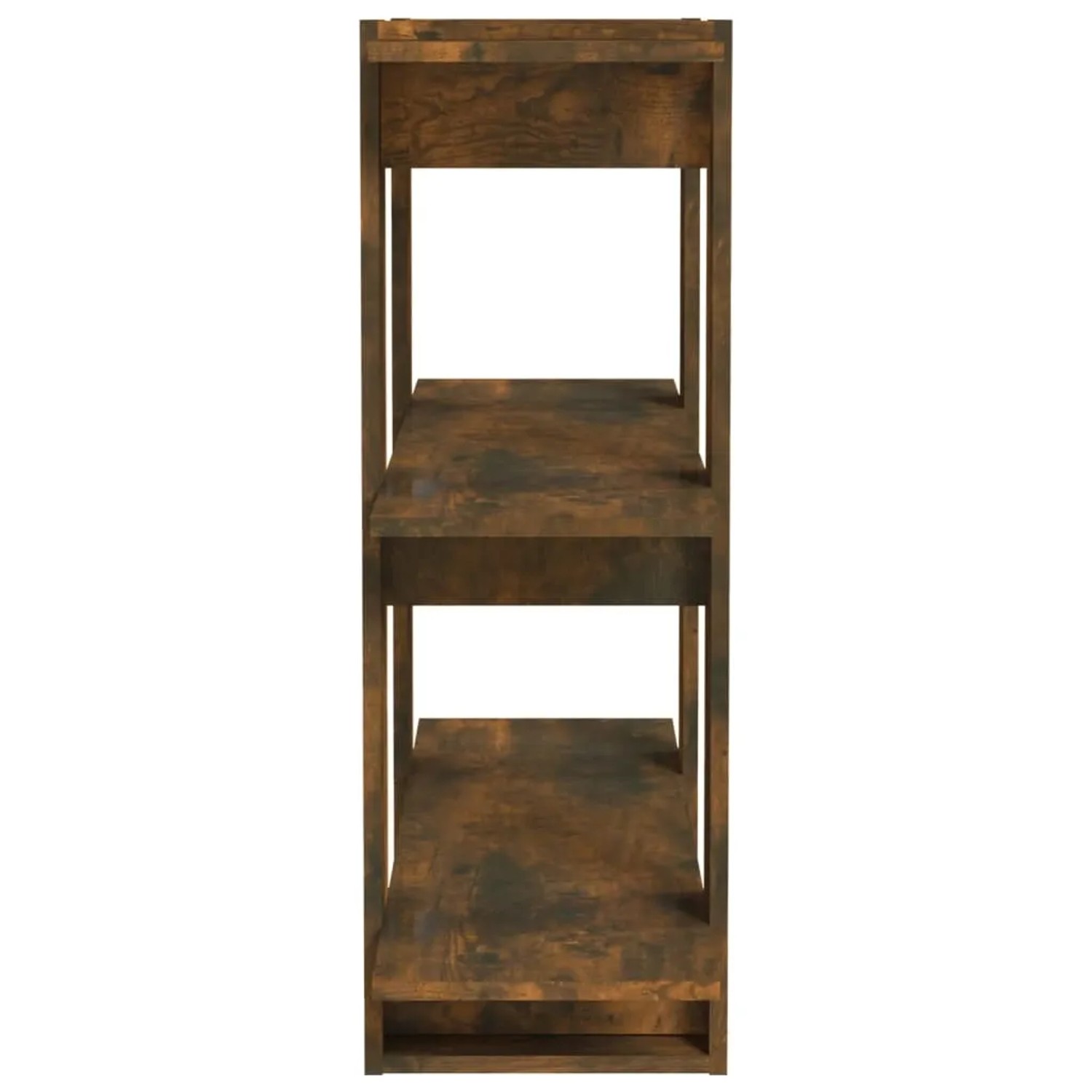 VidaXL Bücherregal/Raumteiler in Räuchereiche, 80x30x87 cm, für Wohnraum und Büro.