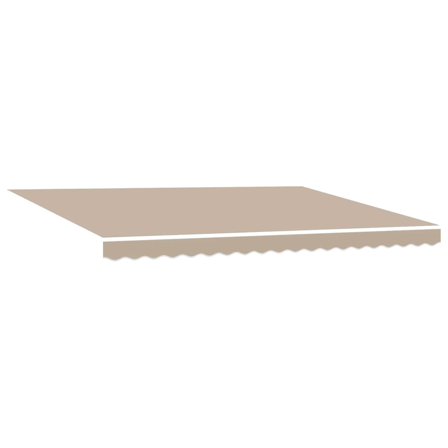 vidaXL Einziehbare Markise Beige 450 x 350 cm Stoff 3331134