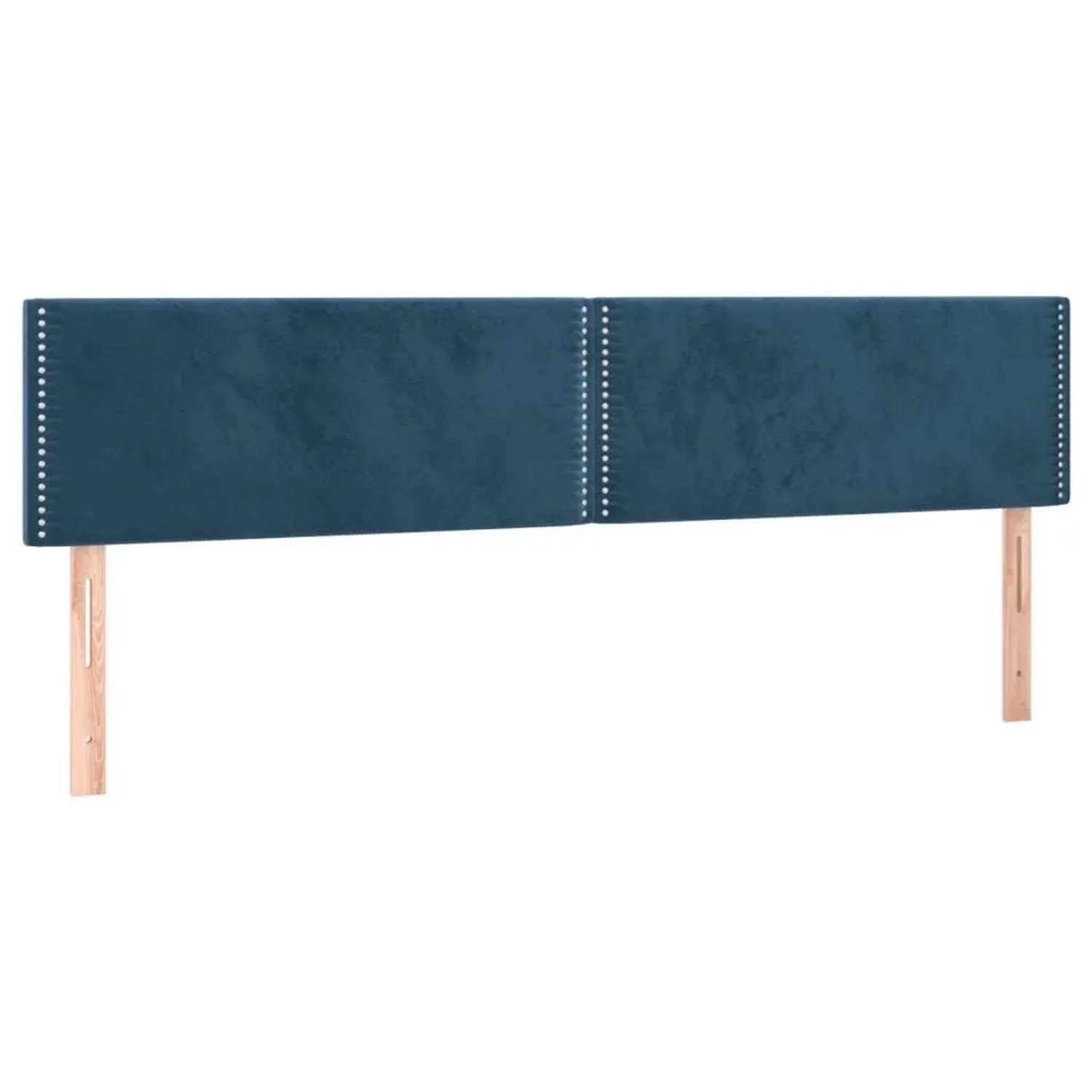 vidaXL Kopfteile 2 Stk Dunkelblau 100x5x78/88 cm Samt 346002