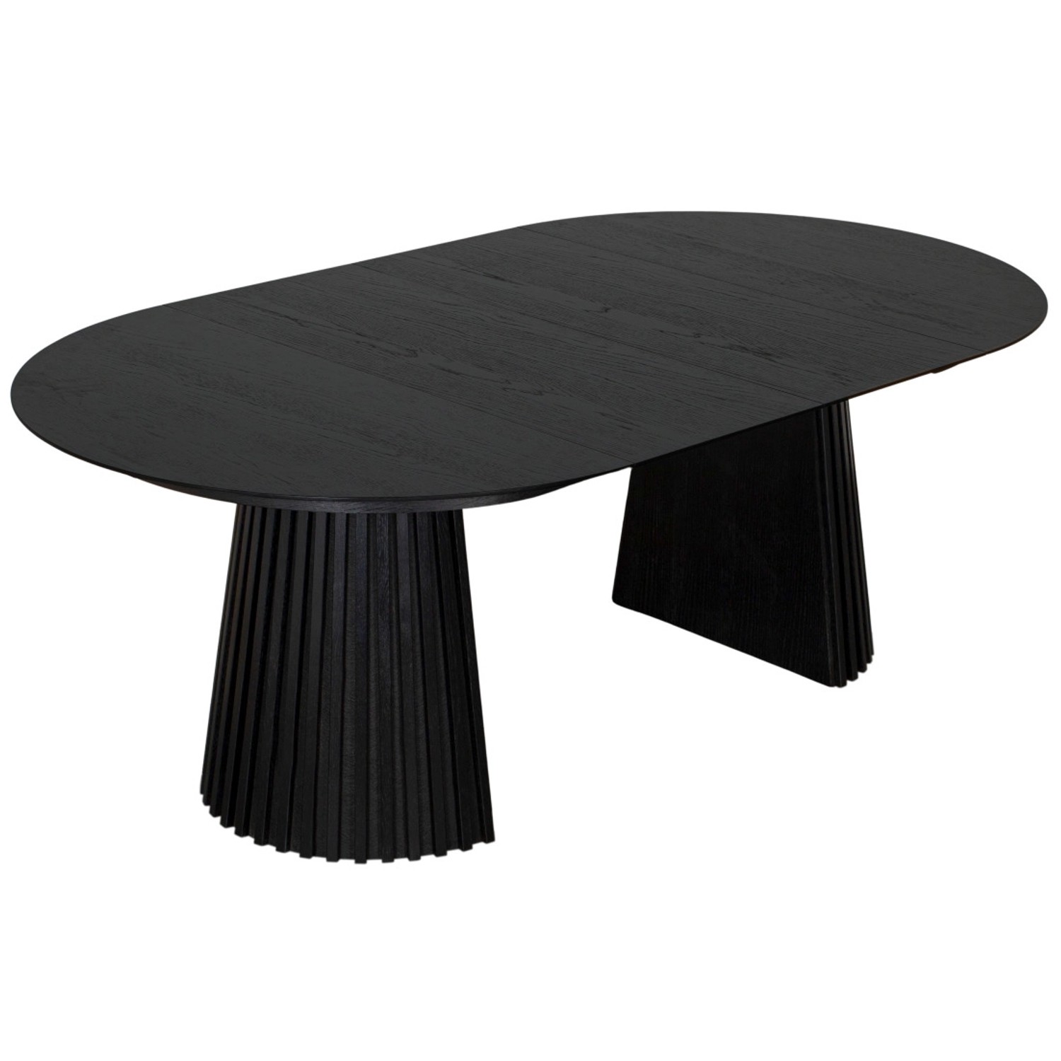 GarWoh Dining Ausziehtisch Andria Black Oak Oval 210 X 120 Cm günstig online kaufen