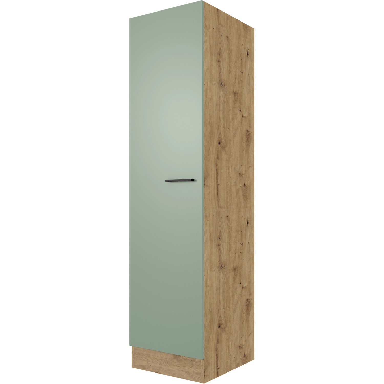 Flex-Well Exclusiv Geschirrschrank Cara 50 cm Schilfgrün matt - Artisan Eiche