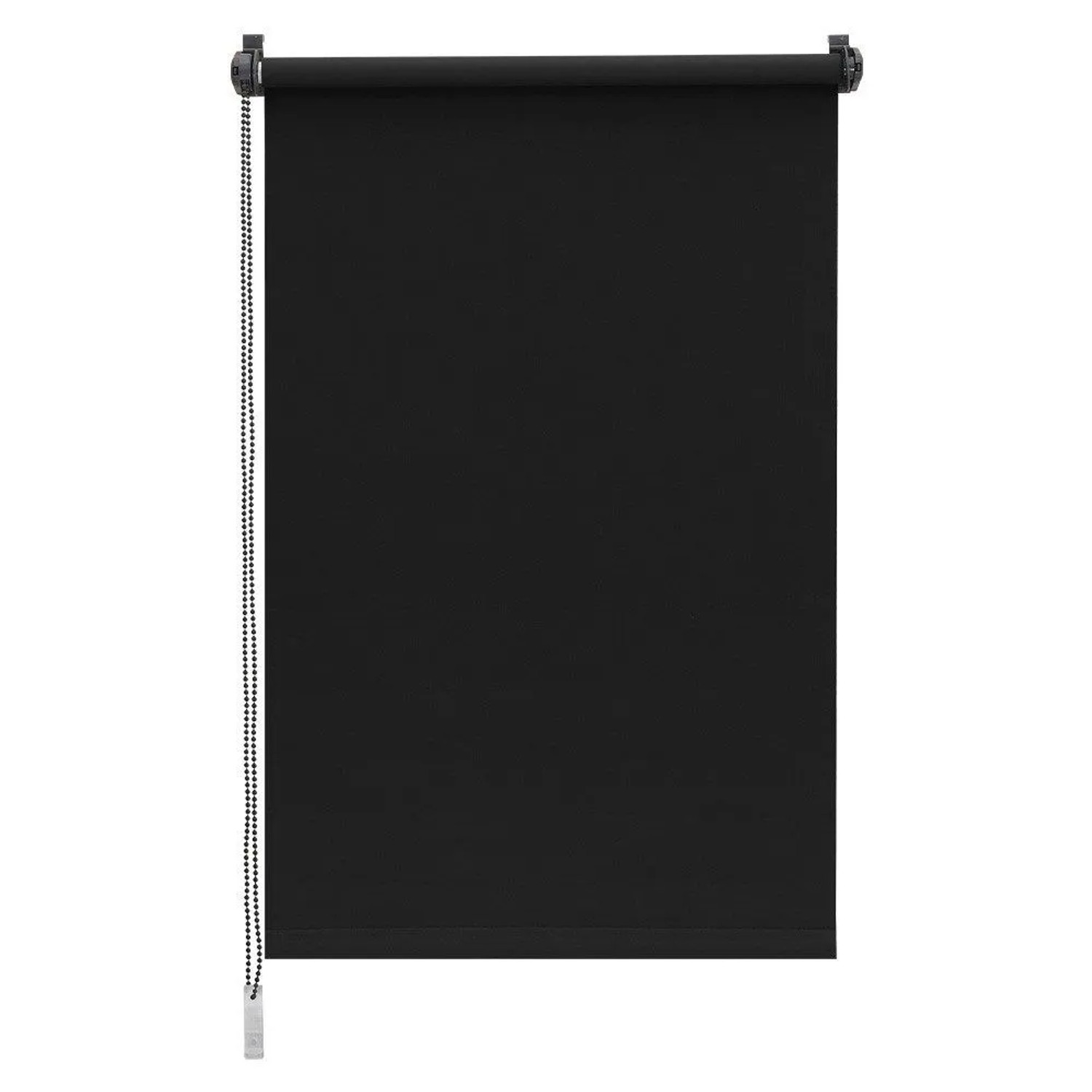 Sekey Seitenzugrollo Verdunkelung ohne Bohren Blickdicht Schwarz 95x130cm