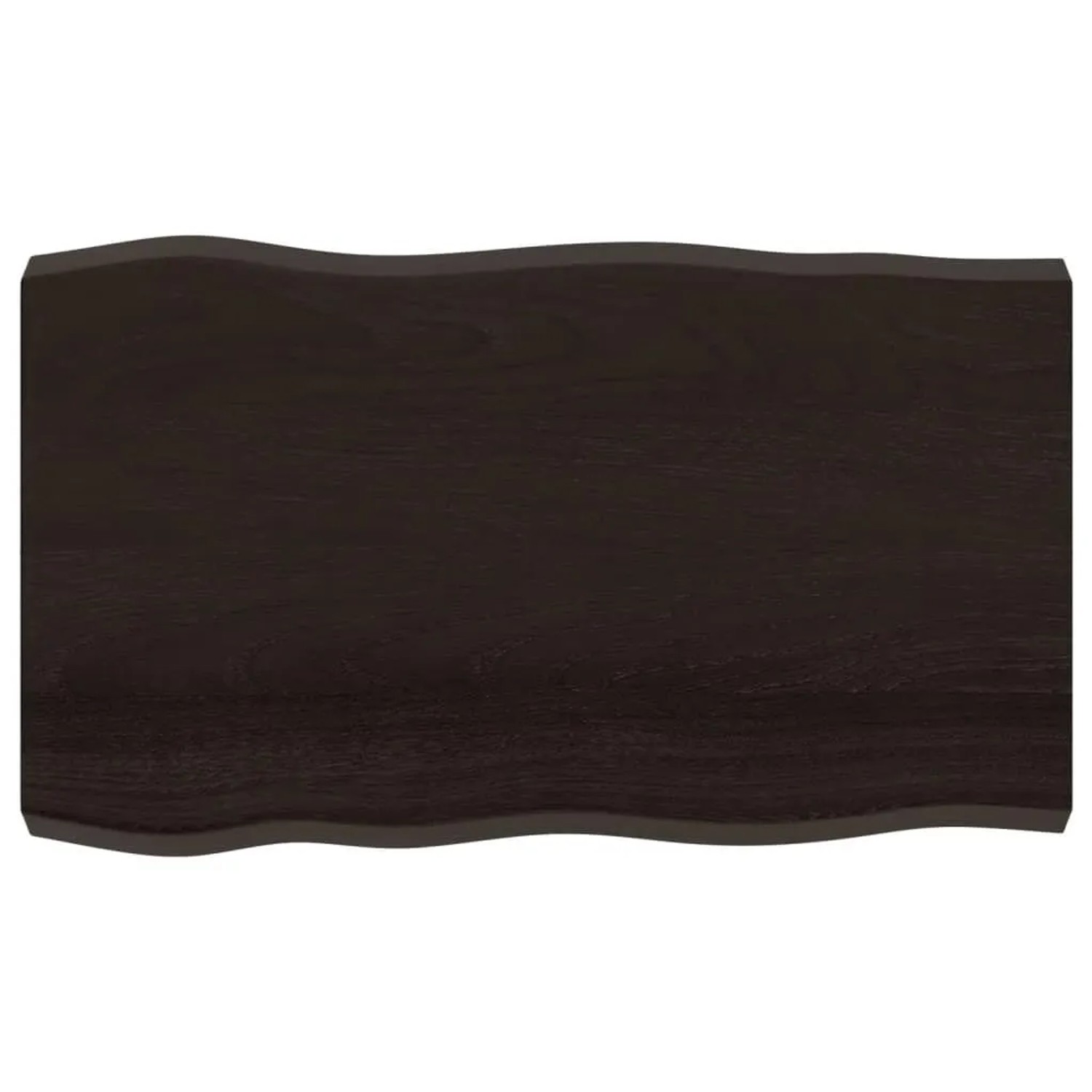 vidaXL Tischplatte 100x60x2-6 cm Massivholz Behandelt Baumkante 364021