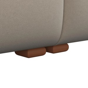 Bessagi Home Sofa Talia Samt Beige