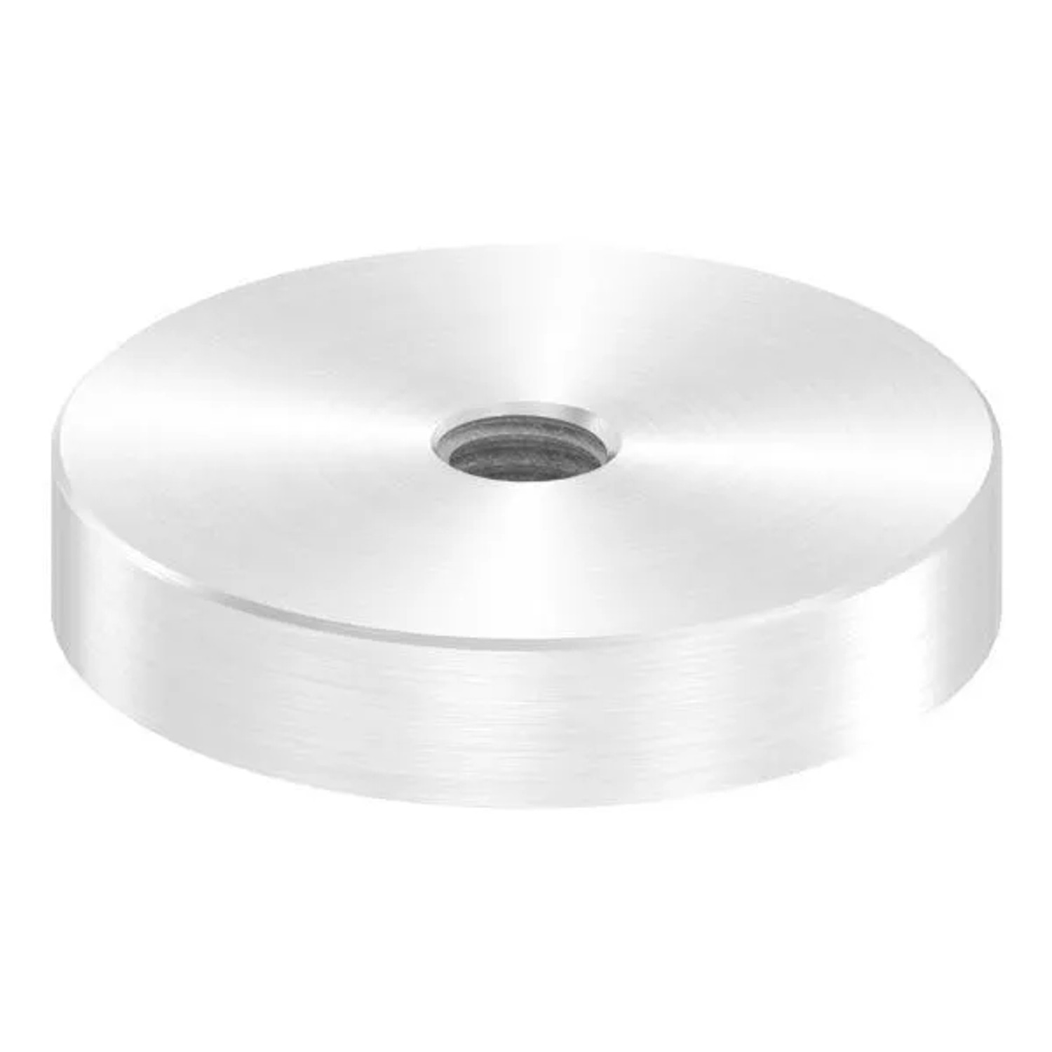 FeNau Glaspunkthalter Unterteil Edelstahl V2A Ø 52 X 10 mm M10 Geschliffen Korn 240