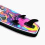 Suprfit SUP Board Water Marble mit 3 schwarzen Finnen. Farbenfrohes, marmoriertes Design in Orange, Türkis, Blau.