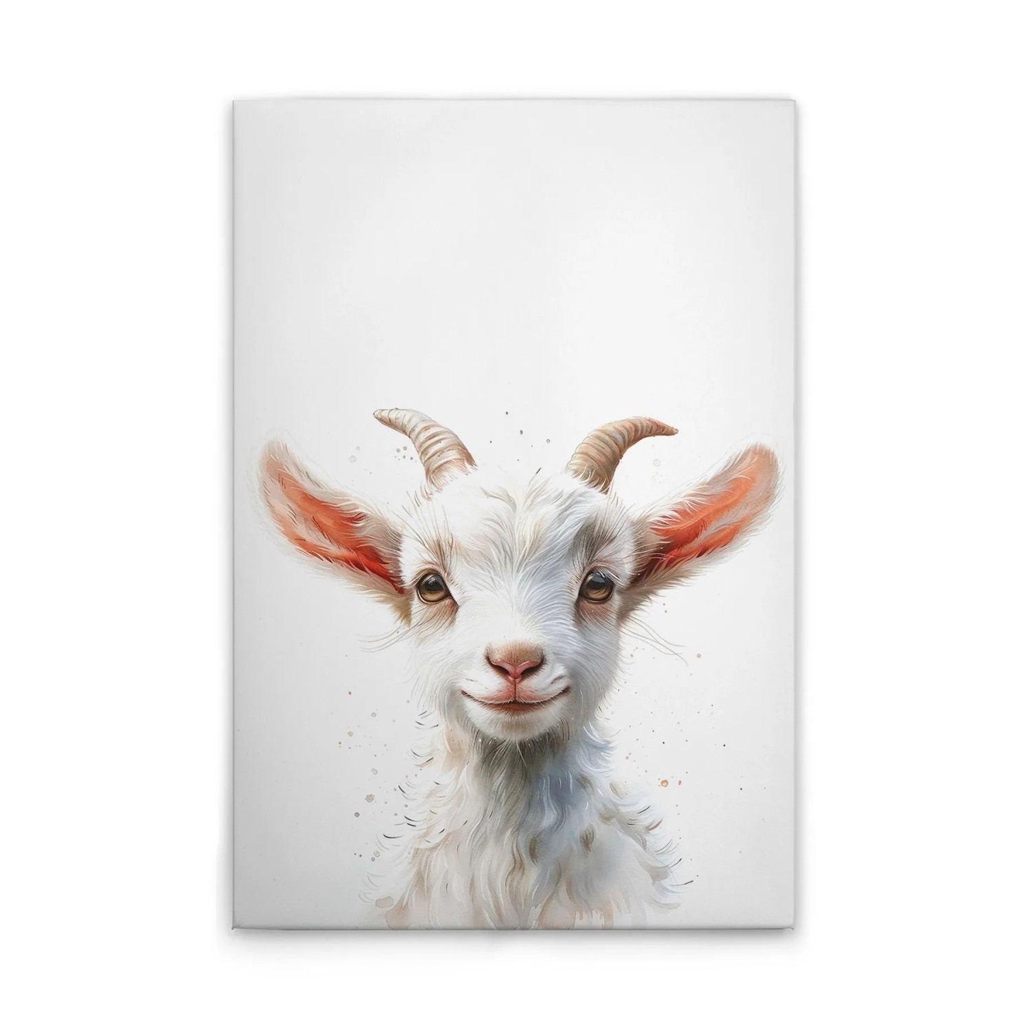 Tadessi Leinwandbild - M1-No.51876 - Baby Ziege - 60 x 90 cm - Querformat
