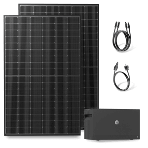 Solakon Balkonkraftwerk 900W 800W Solaranlage mit Speicher Steckerfertig Komplettset Photovoltaik Anlage 800W Kabel 3m