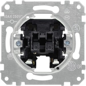 Merten Einsatz Wipptaster, Schaltereinsatz mit Schnellgewindeschrauben.