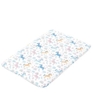 Costway Japanische Futon Matratze 140 x 200 cm Waschbar Bunte Ponys