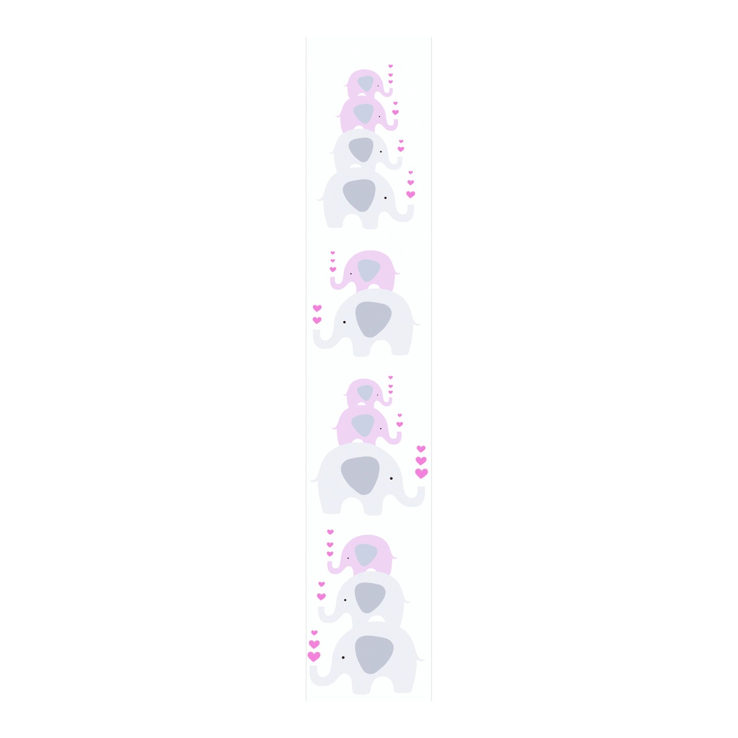 Vliestapete Tapete mit Tieren Kinderzimmertapete Rosa Grau FSC®