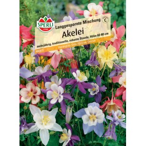 Sperli Akelei Langgespornte Mischung Blumensamen in verschiedenen Farben.