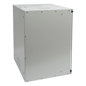 HMF 65712-07 Serverschrank Netzwerkschrank 12HE Unmontiert 19 Zoll Rack Lichtgrau