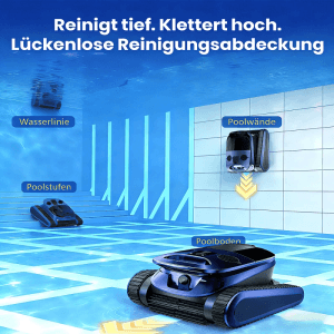 EVERCROSS BOT U9 PRO Poolroboter Boden und Wand mit APP