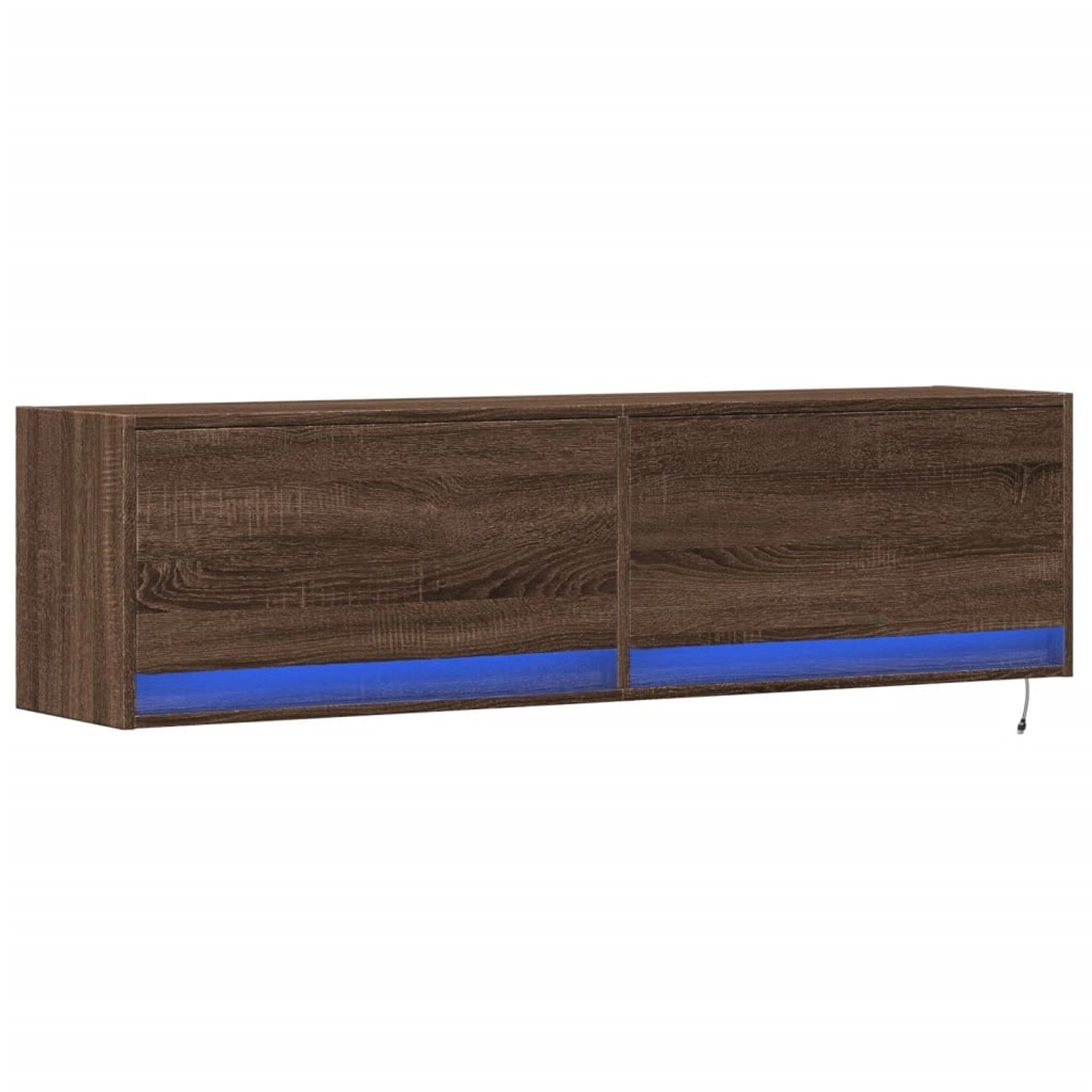 vidaXL TV-Wandschrank mit LED-Beleuchtung Eichen-Optik 140x31x38 cm 852375 günstig online kaufen