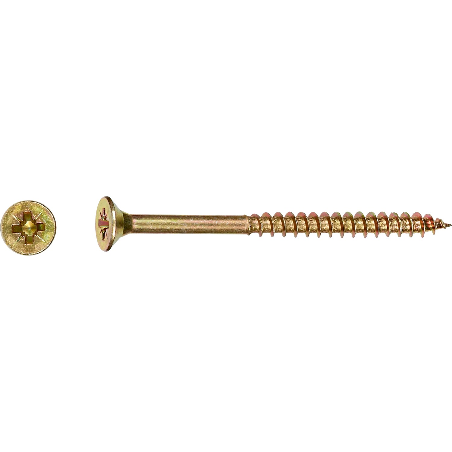 Senkkopf Spanplattenschraube PZ-Antrieb Ø 4 mm x 50 mm 20 Stück